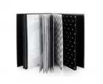 Ежедневник первого года малыша Cloudybook: твердый переплет, 4 цвета тканевой обложки, стильный  черно-белый индивидуальный дизайн внутри